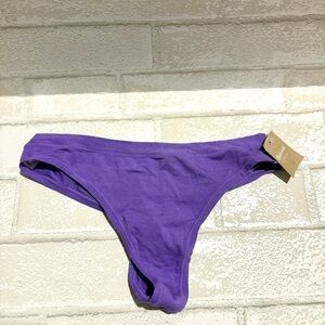 Madewell Academy Purple Softest Stretch Modal Thong Underwear NEW Small NWT